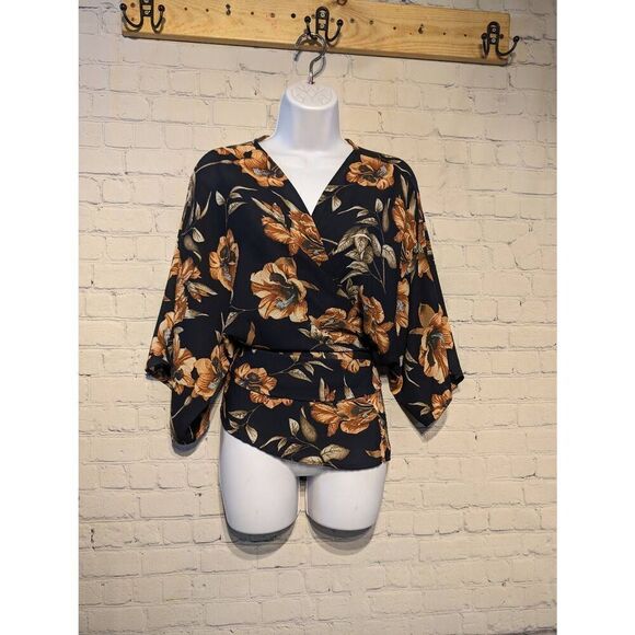 West kei lightweight wrap blouse size large - Picture 1 of 4